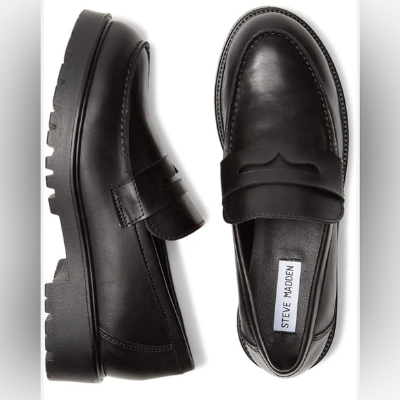 Steve Madden Lotto Loafer In Black - Picture 2 of 12